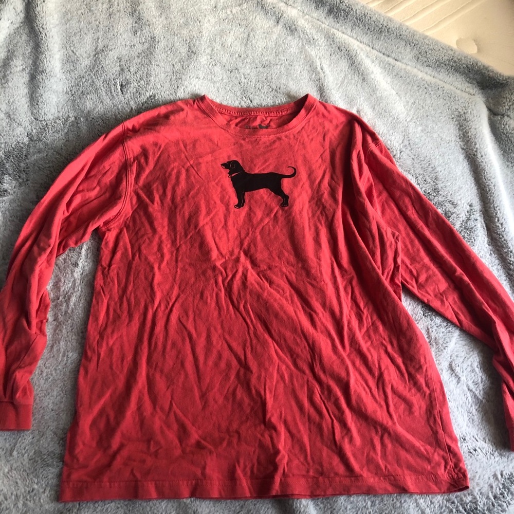 Red Black Dog Long Sleeved Shirt